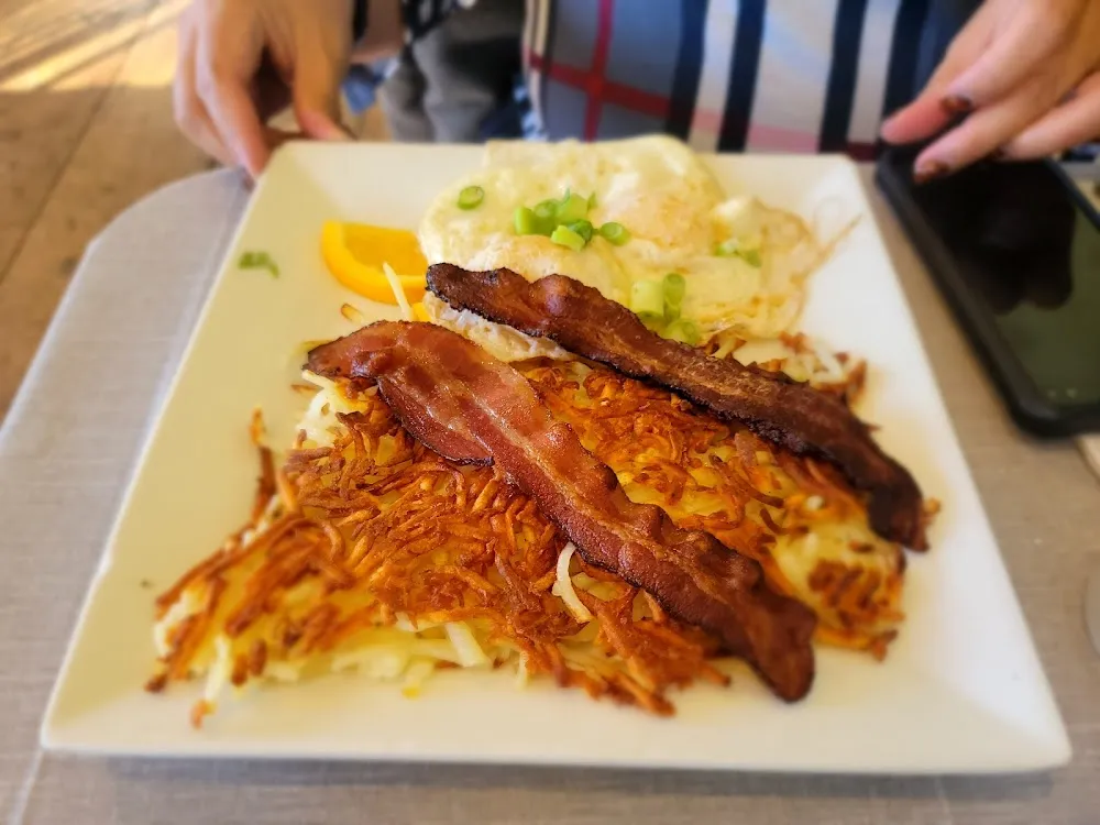 Bacon Eggs and Hash Browns